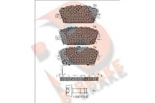 Колодки тормозные HONDA 45022-SMG-E00