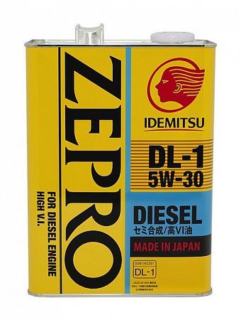 Масло моторное IDEMITSU ZEPRO DIESEL DL1 5W30 полусинт (4л)