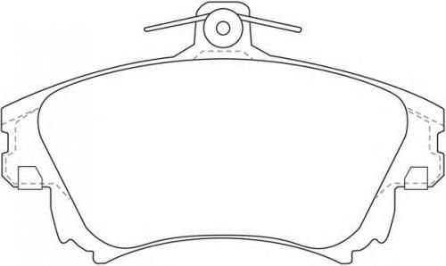 Колодки тормозные MITSUBISHI 4605A658
