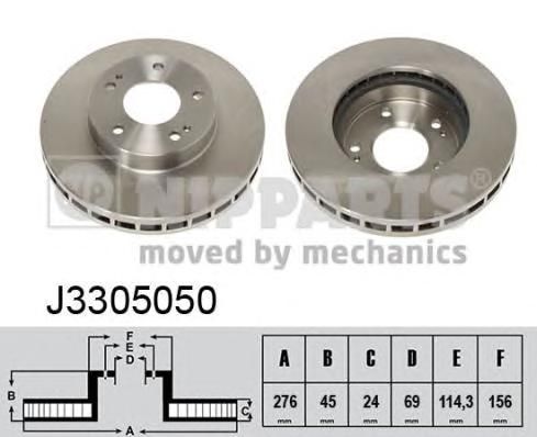 Диск тормозной NIPPARTS J3305050
