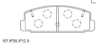 Колодки тормозные ASIMCO KD3791