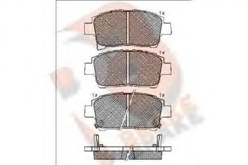 Колодки тормозные TOYOTA 04465 0D020