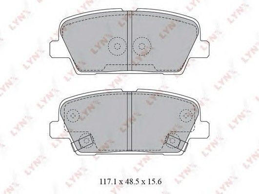 Колодки тормозные LYNXAUTO BD3623