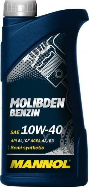 Масло моторное MANNOL MOLIBDEN BENZIN 10W40 SL/CF П/С (1л)
