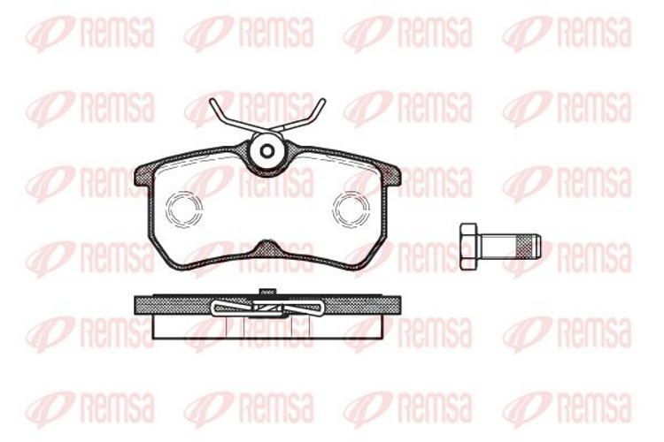 Колодки тормозные REMSA BPM069300 FORD FOCUS 98-