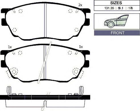 Колодки тормозные MAZDA GJYC3328Z9C