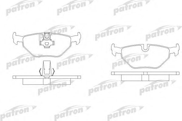 Колодки тормозные PATRON PBP1075 BMW 5 95-03