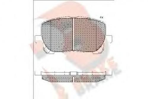 Колодки тормозные TOYOTA 04465 02080