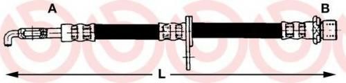 Шланг тормозной BERLIET 9094702852 TOYOT CELICA