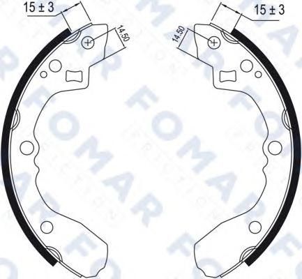 Колодки тормозные NIPPARTS J3503005