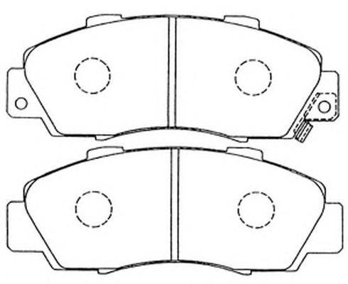 Колодки тормозные HONDA 45022-SX0-J01
