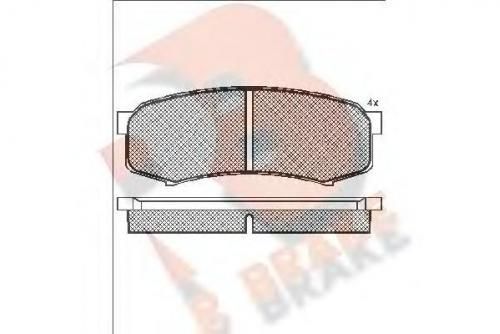 Колодки тормозные TOYOTA 0446660080