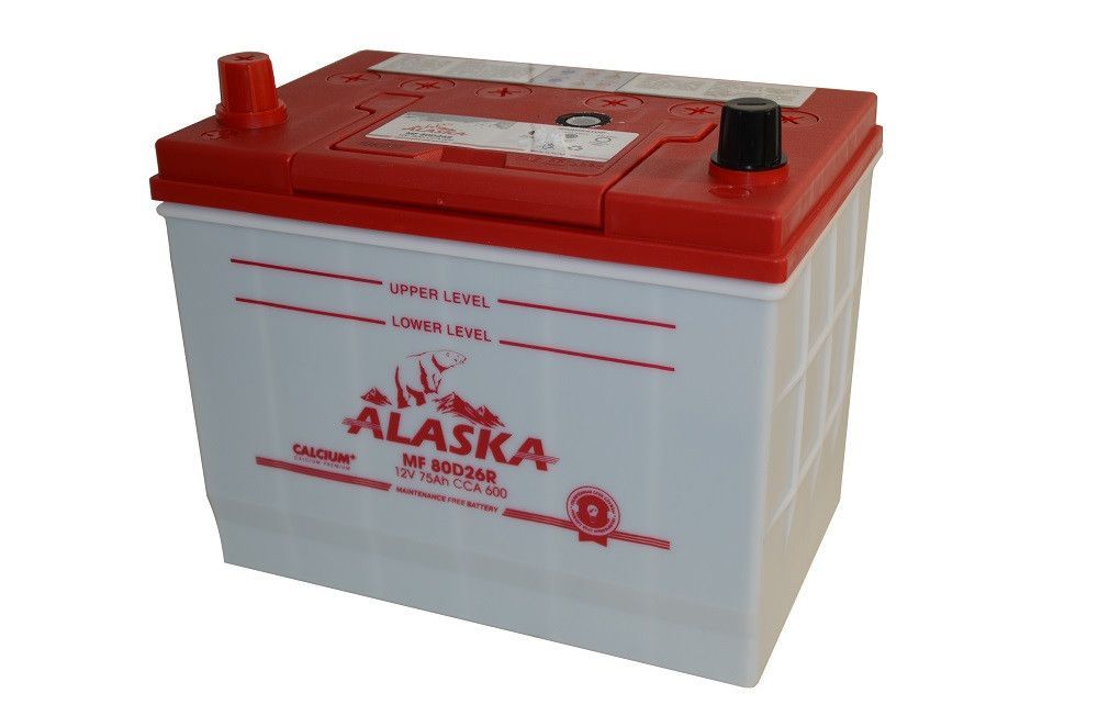 Аккумуляторная батарея ALASKA MF 257/172/220 75А/ч ССА 600А обслуж-й, полярн. прям 80D26R calcium +