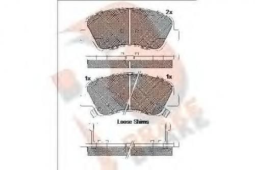 Колодки тормозные HYUNDAI 581011RA05