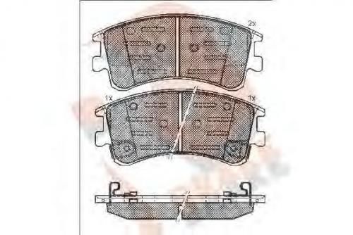 Колодки тормозные MAZDA GJYE-33-23ZB