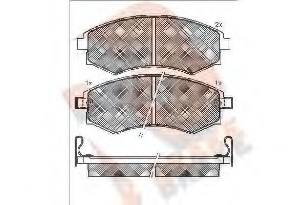 Колодки тормозные HYUNDAI  5810138A70
