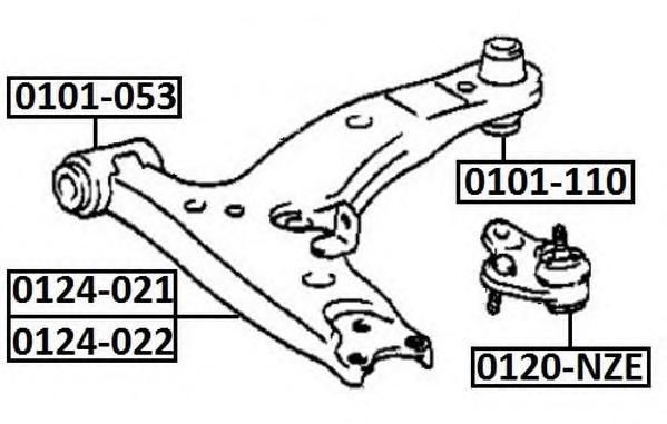 Сайлентблок TOYOTA 4865412090