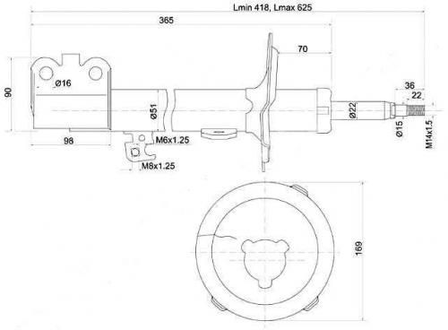 Амортизатор TOYOTA 4852039795