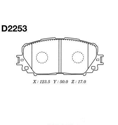 Колодки тормозные KASHIYAMA D2253