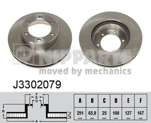 Диск тормозной NIPPARTS J3302079