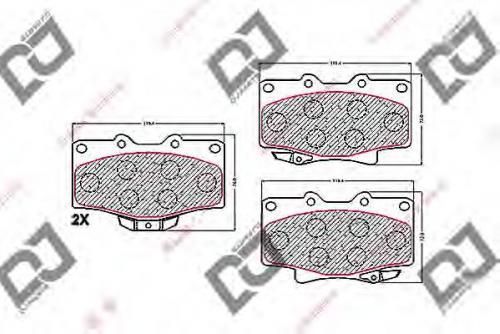 Колодки тормозные TOYOTA 04465-35060