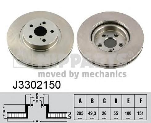 Диск тормозной NIPPARTS J3302150