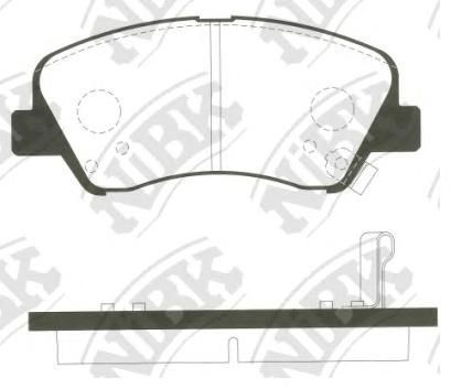 Колодки тормозные KIA 58101A6A01