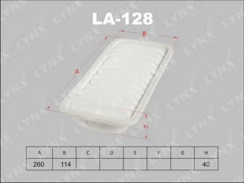Фильтр воздушный LYNX LA128