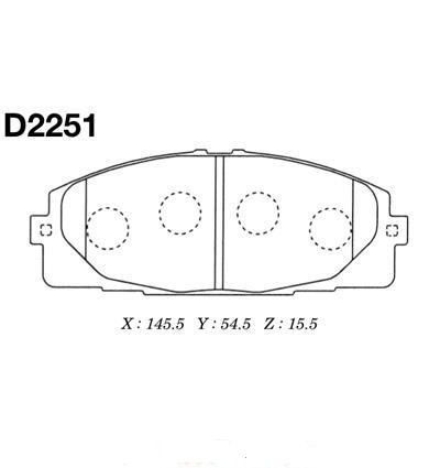 Колодки тормозные KASHIYAMA D2251