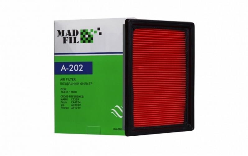 Фильтр воздушный MADFIL A202 HONDA Civic 1995- / INFINITI QX70 2013- / NISSAN X-Trail 2007-