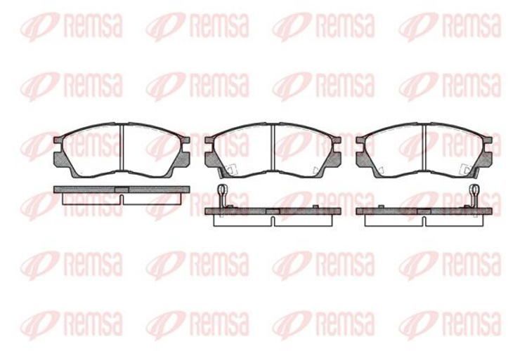 Колодки тормозные REMSA 029002 MITSUBISHI SAPPORO III