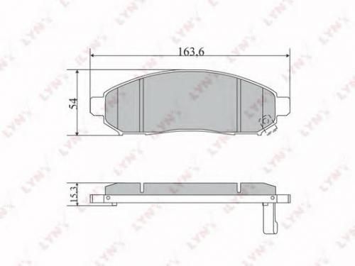 Колодки тормозные LYNXAUTO BD-5731