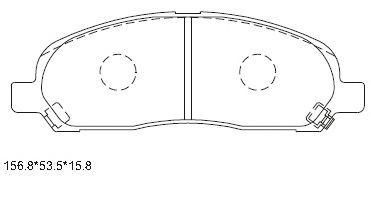 Колодки тормозные ASIMCO KD4705