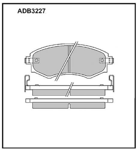 Колодки тормозные ALLIED NIPPON ADB3227
