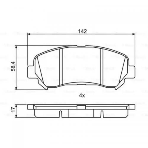 Колодки тормозные AKOK G1132NF NISSAN X-TRAIL 31 / QASHQAI 10-