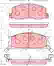 Колодки тормозные LUCAS GDB7056 TOYOTA PREVIA 90-00