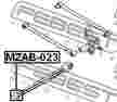 Сайлентблок FEBEST MZAB023 GE4T28250B
