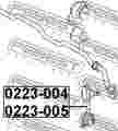 Тяга стабилизатора FEBEST 0223005 54668AD000
