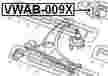 Сайлентблок FEBEST VWAB009X 3C0199231A