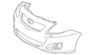 Бампер передний API TY28100000000 TOYOTA COROLLA AZE141,ZRE142 2008-2010
