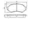 Колодки тормозные GBS GC03067D MAZDA 323 01-04