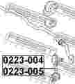 Тяга стабилизатора FEBEST 0223004 54618AD000