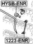 Тяга стабилизатора FEBEST 1223ENR 555302H000