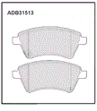Колодки тормозные ALLIED NIPPON ADB31513 SUZUKI SX4