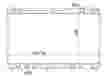 Радиатор охлаждения MASUMA TY0003MCV30 TOYOTA CAMRY, LEXUS ES300/330, WINDOM 1640020261