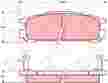 Колодки тормозные TRW GDB990 SUBARU IMPREZA GC/GF 92- / LEGACY BC/BD/BG 89-/LEGACY BE/BH/BJF 89-/SVX