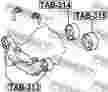 Сайлентблок FEBEST TAB313 LEXUS 2003-2008 5238048040