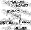 Сайлентблок FEBEST MAB082 MR448439
