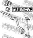 Втулка стабилизатора FEBEST TSBMCVF (D16.5) LEXUS ES300 1996-2001