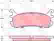 Колодки тормозные TRW GDB3319 MAZDA 323 1.8i 16V / 2.0i 24V 94-98